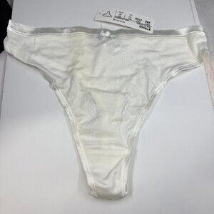 Zimmerli Switzerland 100% Cotton White Size Medium String Underwear *Check Descr